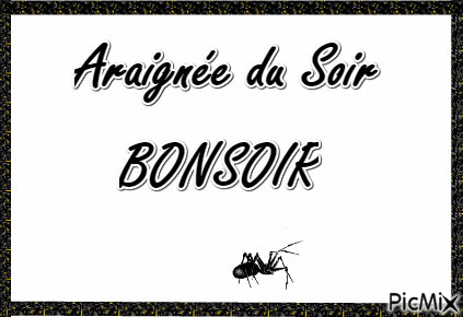 Araignée du Soir - Darmowy animowany GIF