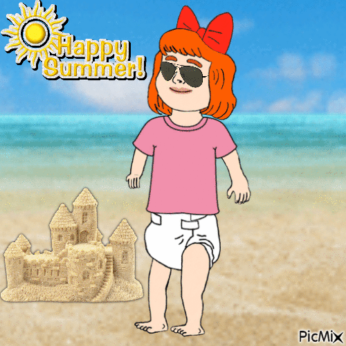 Katy wishes you a Happy Summer - Безплатен анимиран GIF
