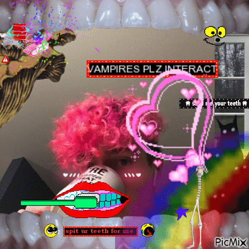 Silly Girl In the Tooth-Parlor - Nemokamas animacinis gif