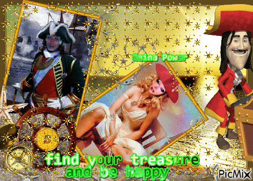 Find your treasure and be happy - Безплатен анимиран GIF