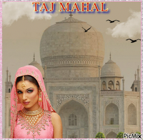 Le Taj Mahal (El Taj Mahal) - Бесплатный анимированный гифка