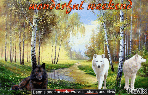 DENNIS PAGE ANGELS WOLVES INDIANS AND ELVIS - Darmowy animowany GIF