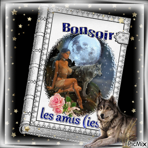 livre d'or du loup - Free animated GIF