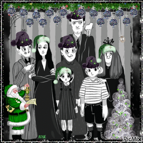 Natal 2021 da família Adams - Ücretsiz animasyonlu GIF