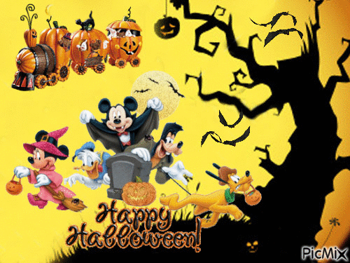 Disney Halloween - Gratis animeret GIF