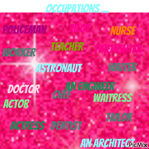 Occupations - Безплатен анимиран GIF