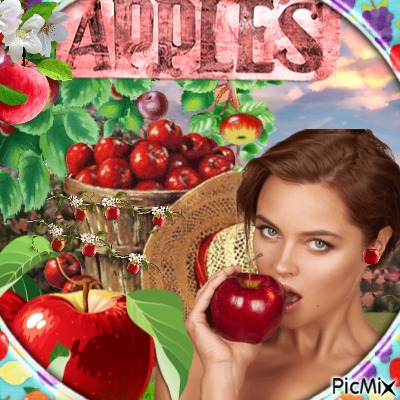 red apples - ücretsiz png