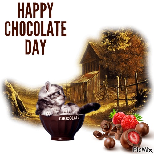 Happy Chocolate Day - gratis png