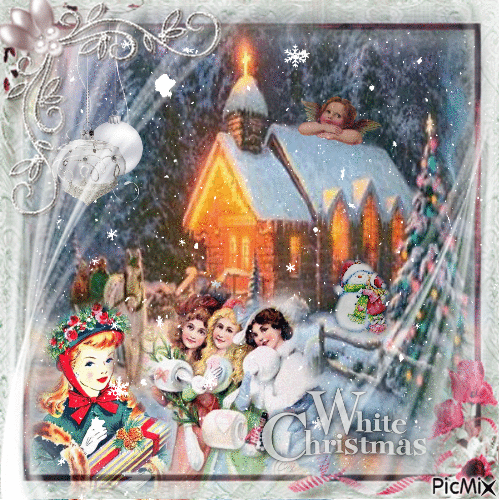Un Noël blanc (A White Christmas) - GIF animate gratis