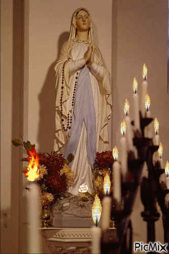 Our Lady of Lourdes - Free animated GIF