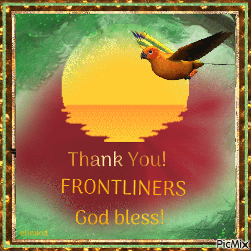 Thank you Frontliners! - Zdarma animovaný GIF