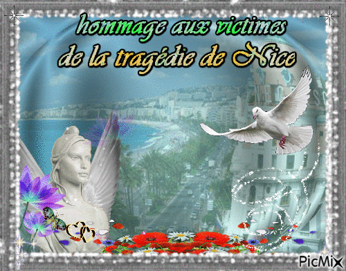 Hommage aux victimes de Nice - GIF animé gratuit