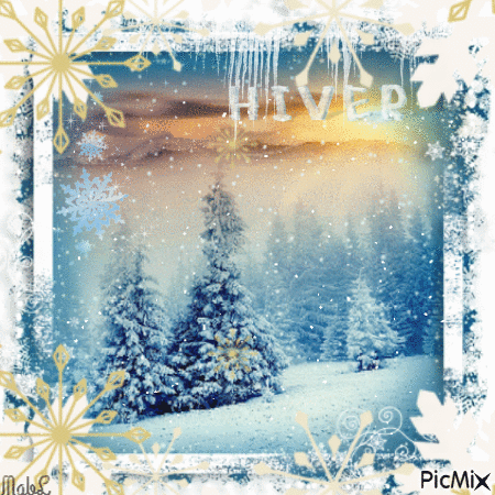 Paysage d'Hiver - Free animated GIF