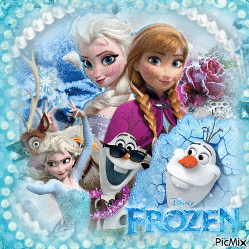 Disney frozen art - GIF animado grátis