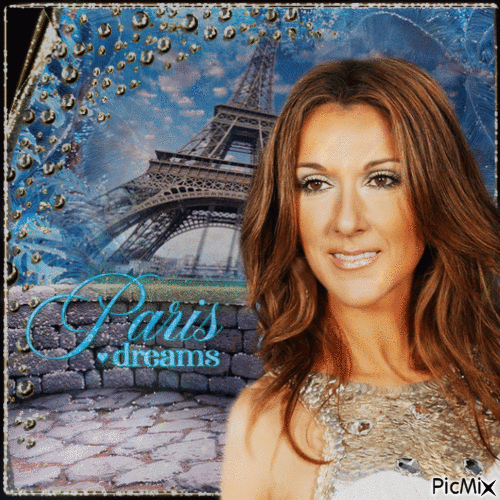 Céline Dion - Paris - GIF animé gratuit