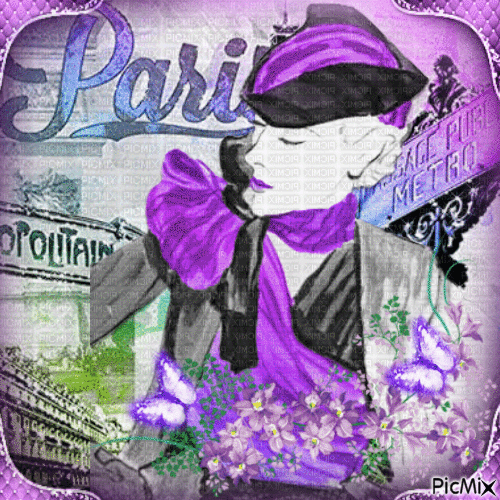 Paris vintage - Zdarma animovaný GIF