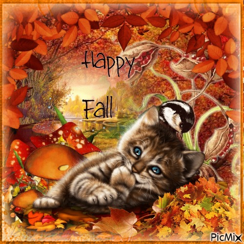 happy fall - 免费PNG