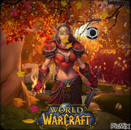 World of Warcraft - Blood Elf - GIF เคลื่อนไหวฟรี