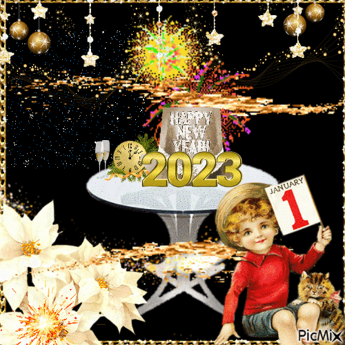 HAPPY 2023 NEW YEAR - Бесплатный анимированный гифка
