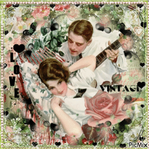 Vintage Love Serenade - Gratis animeret GIF
