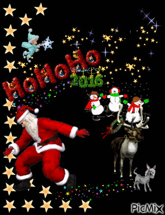 Mikołaj tańczący - Безплатен анимиран GIF