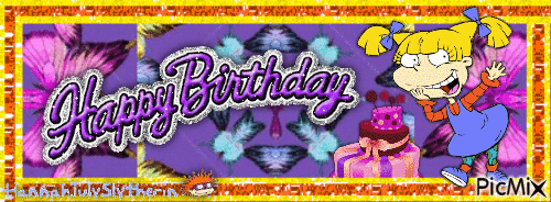 {Happy Birthday Angelica Banner} - Δωρεάν κινούμενο GIF