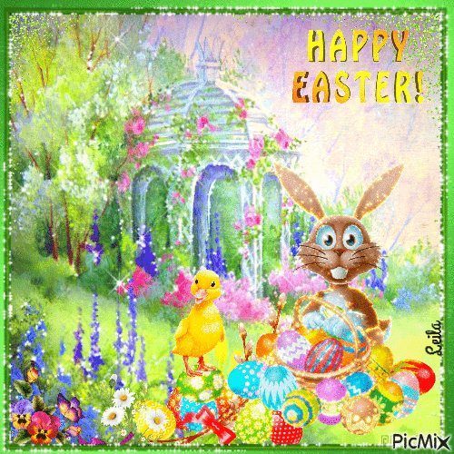 Happy Easter 86 - GIF animasi gratis