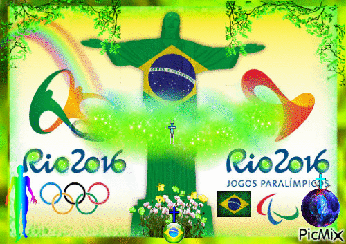 **** À ``RIO 2016...!`` LES ``JEUX OLYMPIQUES`` DU 5 AOÛT AU 21 AOÛT 2016...!!!! **** - Gratis animerad GIF