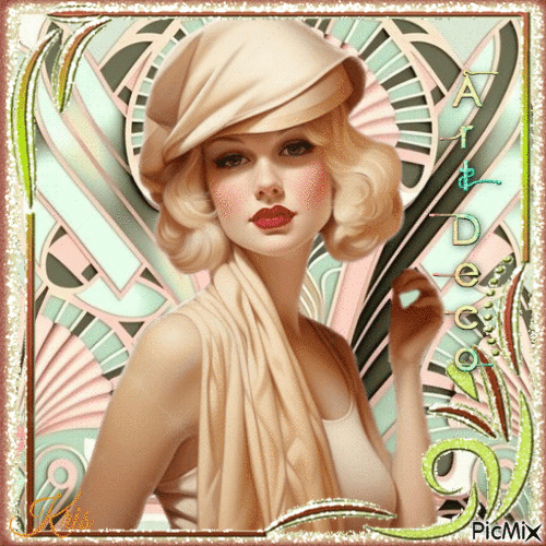 Pastel Art Deco - Безплатен анимиран GIF