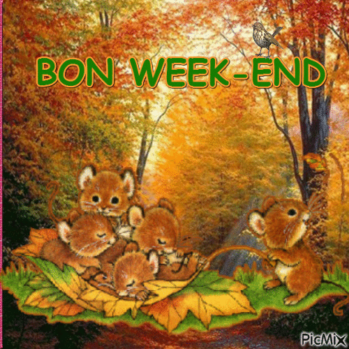 BON WEEK END - Бесплатный анимированный гифка