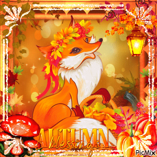 Autumn Blessings - GIF animate gratis