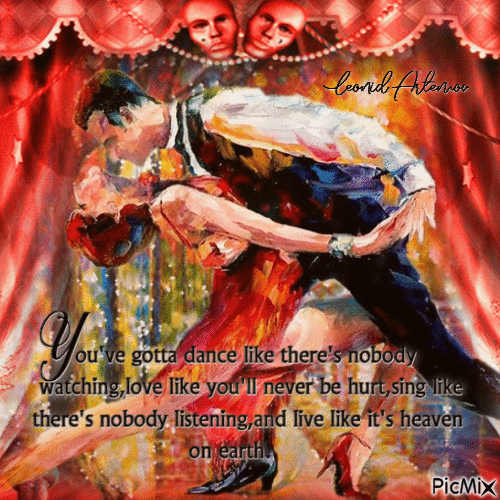 Leonid Artemov art tango dance - 無料のアニメーション GIF