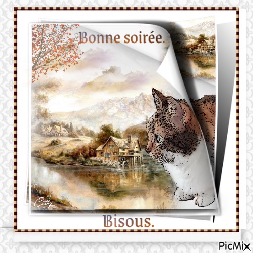 BONNE SOIRÉE BISOUS - Free PNG