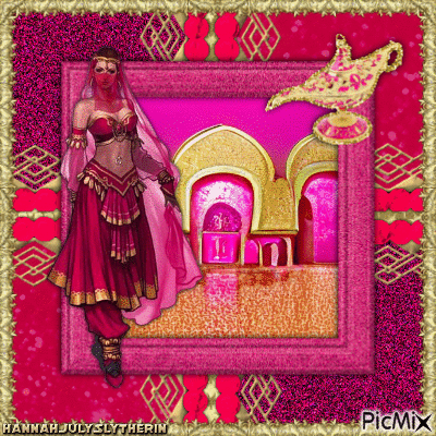{♦♦♦}The Princess in Pink & Gold Tones{♦♦♦} - Darmowy animowany GIF