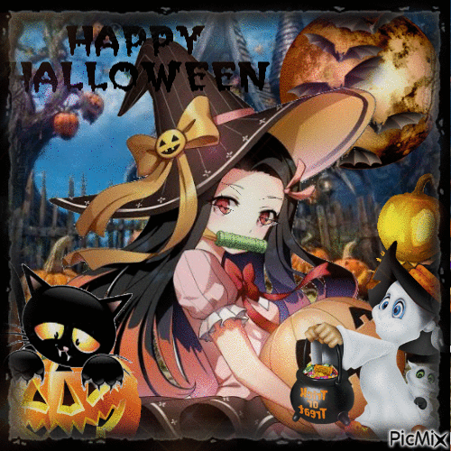 Manga Halloween - Besplatni animirani GIF