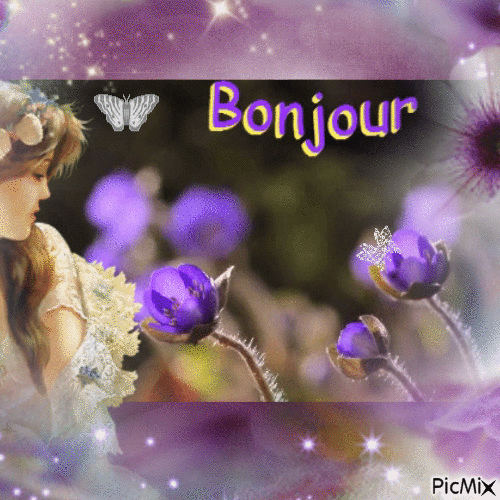 bonjour ☺ - Zdarma animovaný GIF