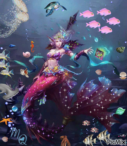 Mermaid Princess - Бесплатный анимированный гифка