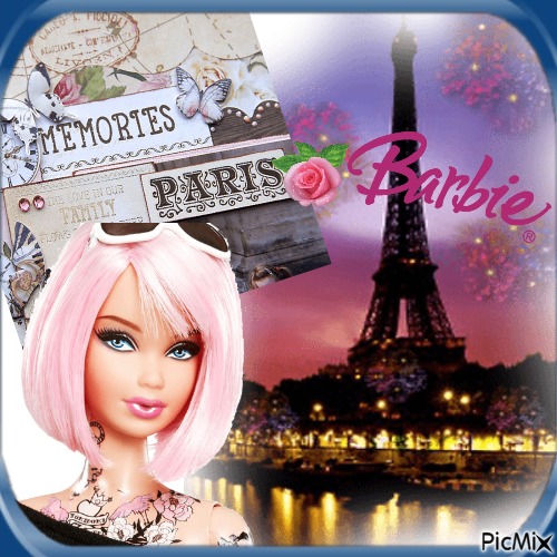 Barbie to Paris - gratis png