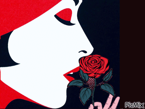 Scent of rose - Бесплатный анимированный гифка