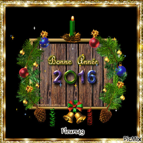 Bonne Année 2016 - Gratis animerad GIF