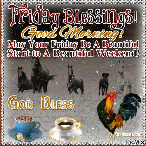 The Horse Mafia - Friday Blessings - Gratis animeret GIF
