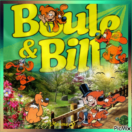 Boule & Bill - Zdarma animovaný GIF
