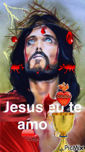FICA COMIGO JESUS. - GIF animado gratis