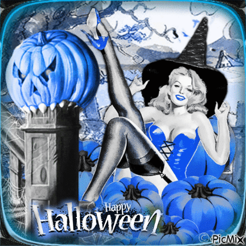 Halloween - Vintage ...concours - Бесплатный анимированный гифка