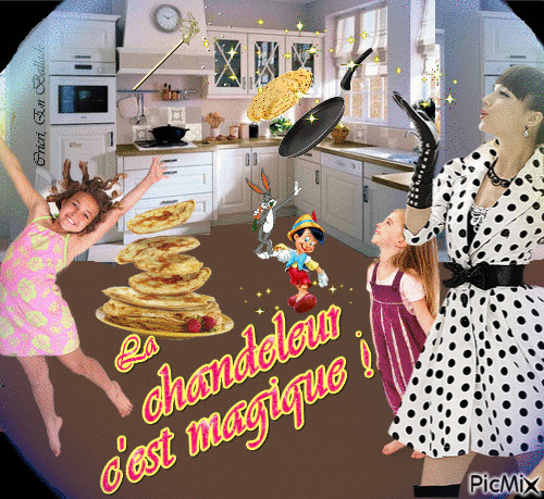 La chandeleur c'est magique ! - Animovaný GIF zadarmo