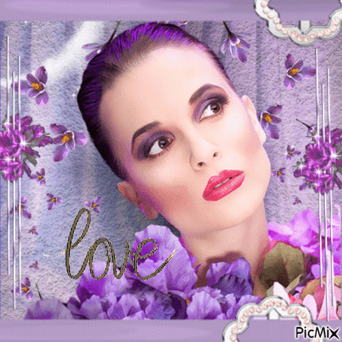 Jolie violette - GIF animado grátis