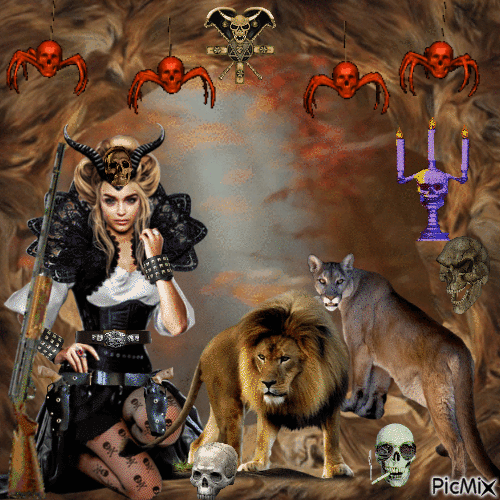 la reine des lion - Besplatni animirani GIF