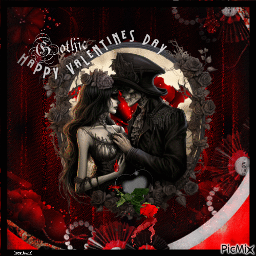 Gothic---Happy valentine'sday - Zdarma animovaný GIF