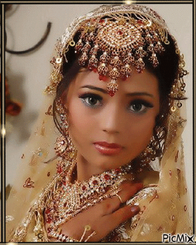 Photo de fille indienne - Gratis geanimeerde GIF
