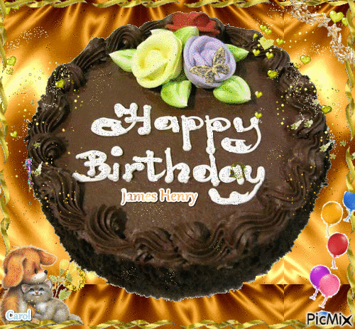 Happy Birthday Cake - Nemokamas animacinis gif